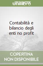 Contabilità e bilancio degli enti no profit libro