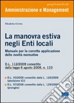 La manovra estiva negli enti locali libro