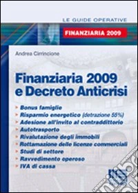Finanziaria 2009 e decreto anticrisi libro