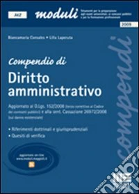 Compendio di diritto amministrativo libro