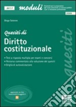 Quesiti di diritto costituzionale libro