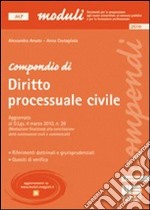 Compendio di diritto processuale civile libro