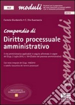 Compendio di diritto processuale amministrativo libro