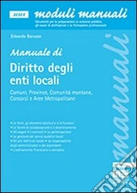 Manuale di diritto degli enti locali libro