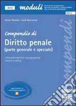 Compendio di diritto penale. Parte generale e speciale libro