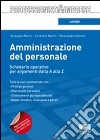 Amministrazione del personale. Schedario operativo per argomenti dalla A alla Z libro