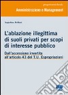 L'ablazione illegittima di suoli privati per scopi di interesse pubblico libro