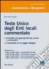 Testo Unico degli enti locali commentato libro