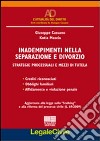 Inadempimenti nella separazione e divorzio libro