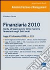 Finanziaria 2010 libro