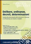 Delibere, ordinanze, decreti, determinazioni. Guida alla prova pratica del concorso in Comune e in Provincia con schemi e modelli libro