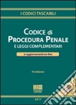 Codice di procedura penale e leggi complementari. Con aggiornamento online