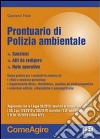 Prontuario di polizia ambientale libro