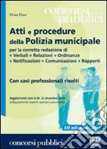 Atti e procedure della polizia municipale libro