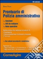 Prontuario di polizia amministrativa libro