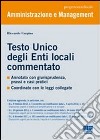 Testo unico degli enti locali commentato libro