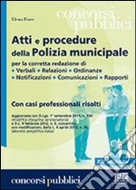 Atti e procedure della polizia municipale libro