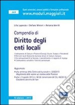 Compendio di diritto degli enti locali libro