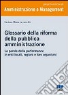 Glossario della riforma della pubblica amministrazione libro di Hinna Luciano