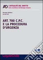 Art. 700 C.P.C. e la procedura d'urgenza libro