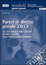 Pareri di diritto penale 2013