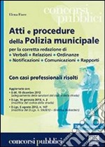 Atti e procedure della polizia municipale libro