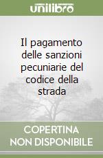 Il pagamento delle sanzioni pecuniarie del codice della strada libro