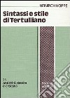 Sintassi e stile di Tertulliano libro