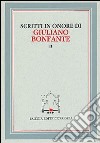 Scritti in onore di Giuliano Bonfante libro