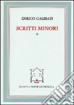 Scritti minori libro