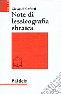 Note di lessicografia ebraica