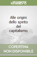 Alle origini dello spirito del capitalismo libro