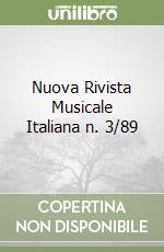 Nuova Rivista Musicale Italiana n. 3/89 libro