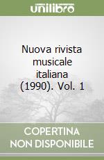 Nuova rivista musicale italiana (1990). Vol. 1 libro
