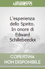 L'esperienza dello Spirito. In onore di Edward Schillebeeckx libro