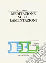 Meditazione sulle Lamentazioni libro