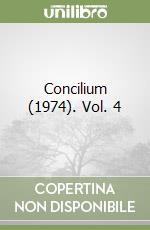 Concilium (1974). Vol. 4 libro