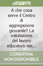 A che cosa serve il Centro di aggregazione giovanile? La valutazione del lavoro educativo nei servizi per adolescenti libro