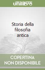 Storia della filosofia antica libro