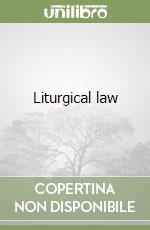 Liturgical law libro