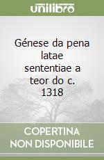 Génese da pena latae sententiae a teor do c. 1318 libro