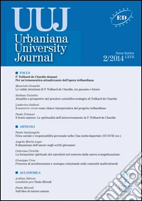 Urbaniana University Journal. Euntes Docete (2014). Vol. 2: Focus - P. Teilhard de Chardin domani libro