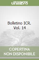 Bolletino ICR. Vol. 14 libro