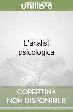 L'analisi psicologica libro