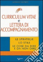 Curriculum vitae e lettera di accompagnamento