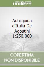 Autoguida d'Italia De Agostini 1:250.000 libro