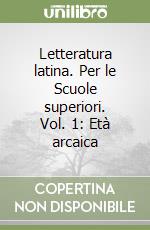 Letteratura latina.Vol. 1