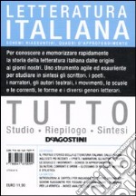 Tutto letteratura italiana libro