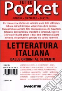 Tutto letteratura italiana. Dalle origini al Seicento libro