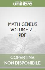 MATH GENIUS    VOLUME 2 - PDF libro